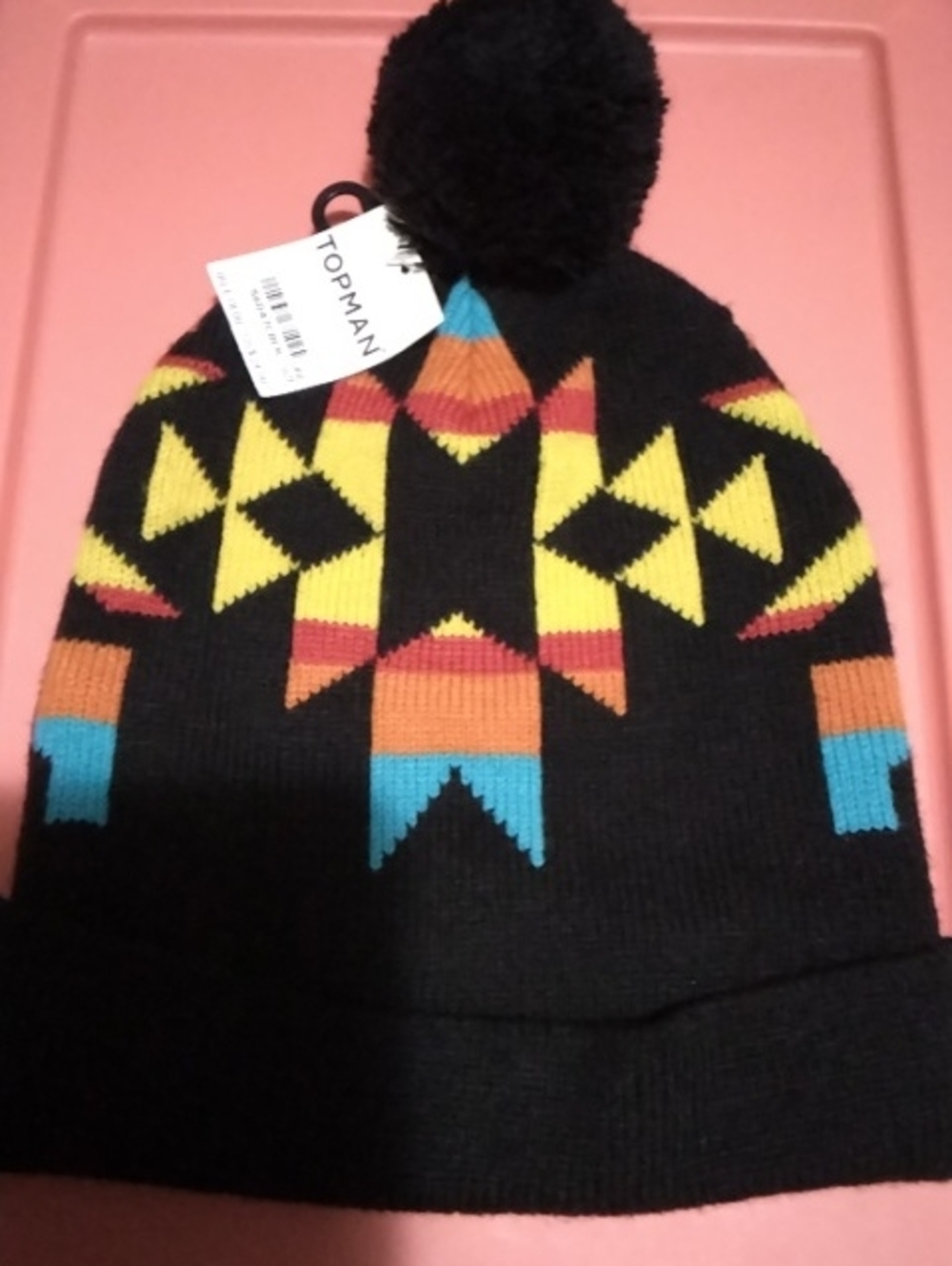 Men's Topman Brand Winter Hat With Pom pom